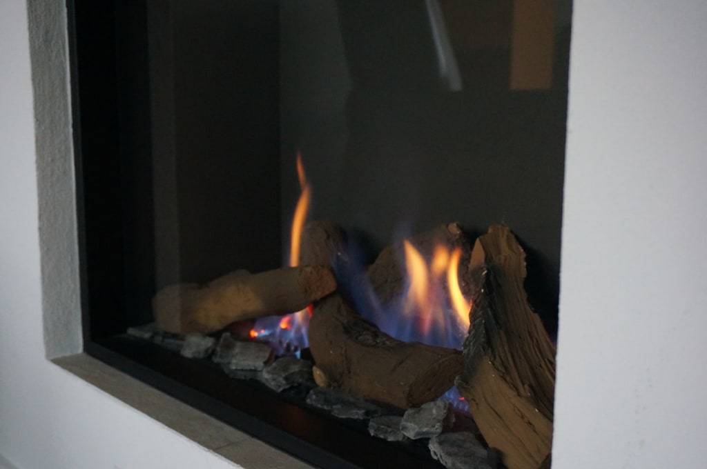 Kamin im Appartment 13 Villa Löwenstein